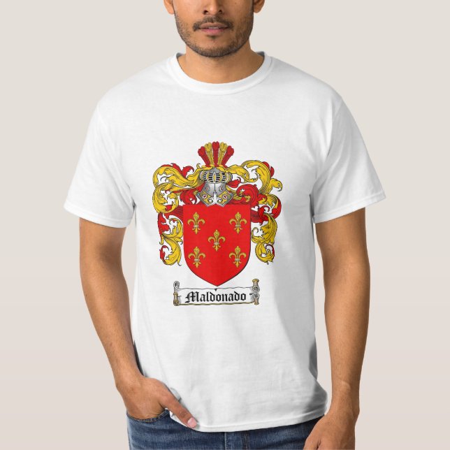 T-shirts Crista da família de Maldonado - brasão de (Frente)