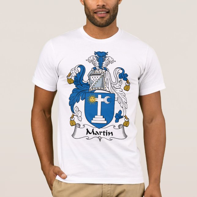 T-shirts Crista da família de Martin (Frente)