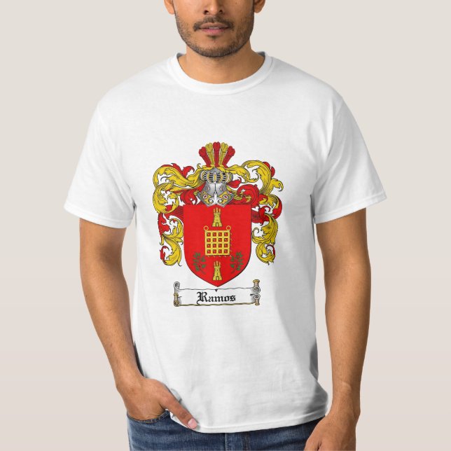 T-shirts Crista da família de Ramos - brasão de Ramos (Frente)