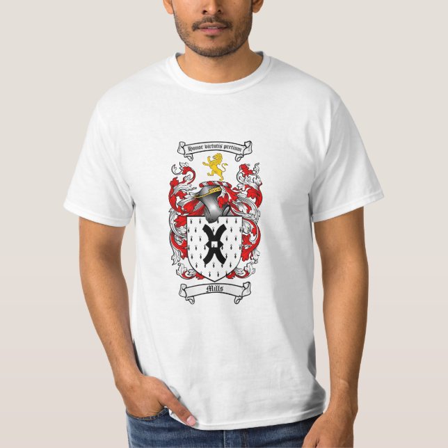 T-shirts Crista da família dos moinhos - brasão dos moinhos (Frente)
