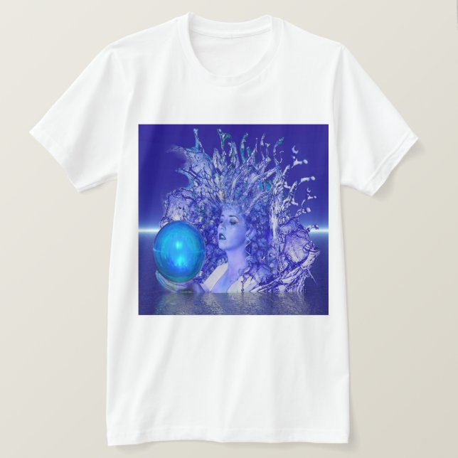 T-shirts Cristal Azul (Frente do Design)