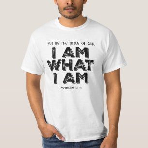 T-shirts Cristão inspirado am o que eu sou verso da bíbli