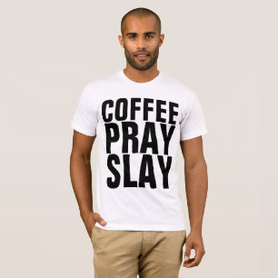 T-shirts cristãs, CAFÉ, REZA SLAY