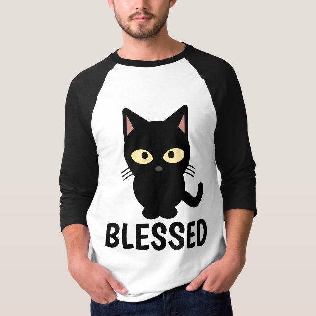 T-shirts cristãs CAT Lover, BESSED (Frente)