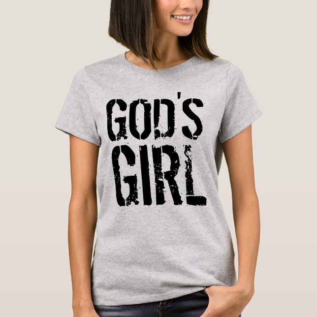 T-shirts Cristãs E GAROTAS DE DEUS (Frente)
