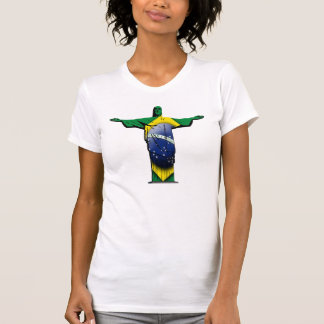 T-shirts Cristo brasileiro da bandeira o redentor