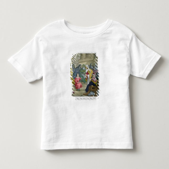 T-shirts Cristo com os doutores no templo, de um bibl (Frente)