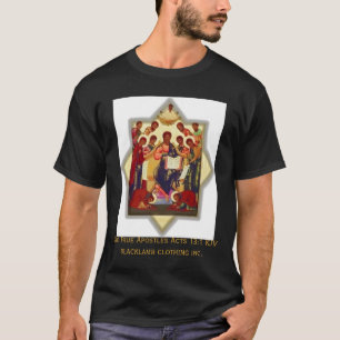 T-shirts cristo da forma do diamante e apóstolos, o Apo