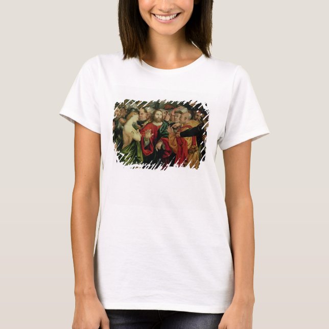T-shirts Cristo e Mulher Tomada em Adultery 2 (Frente)