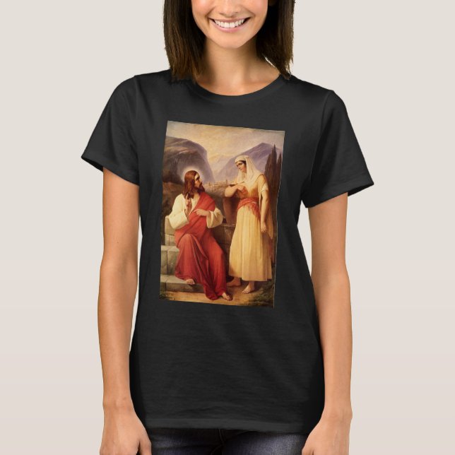T-shirts Cristo e samaritano por Christian Schleisner (Frente)