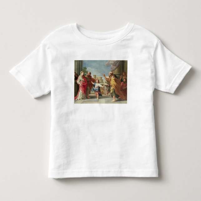 T-shirts Cristo T32126 que Preaching no templo (Frente)