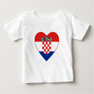 T-shirts Croacia Flag Heart Shirt