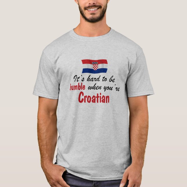 T-shirts Croata humilde (Frente)