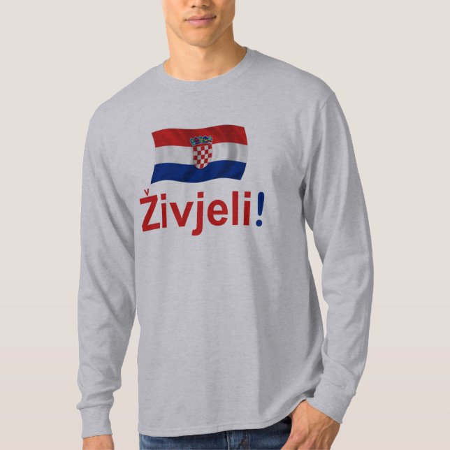 T-shirts Croatia Zivjeli! (Elogios) (Frente)