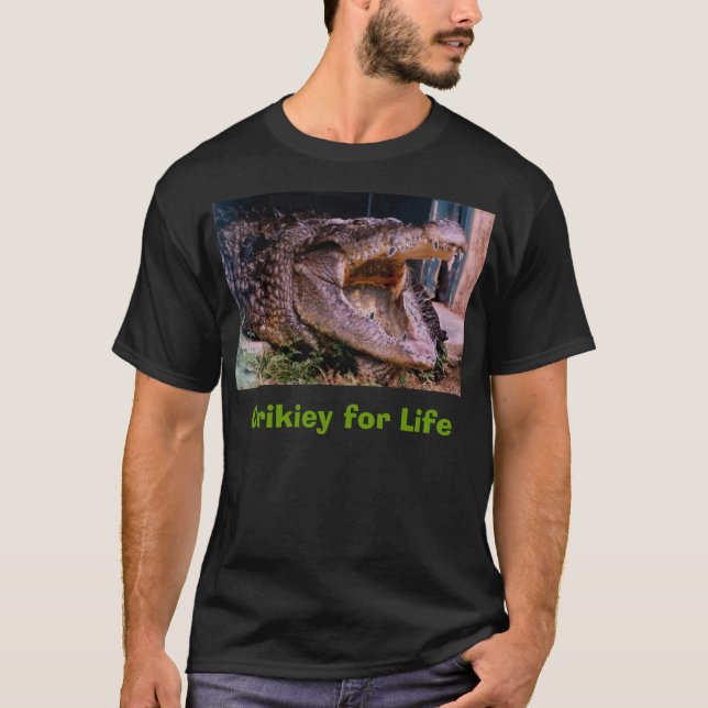 T-shirts croc, Crikiey para a vida (Frente)