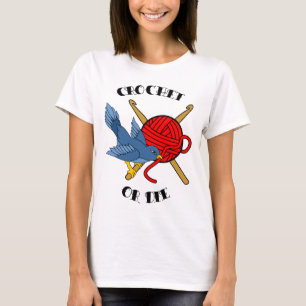 T-shirts Crochet ou morra tatuagem
