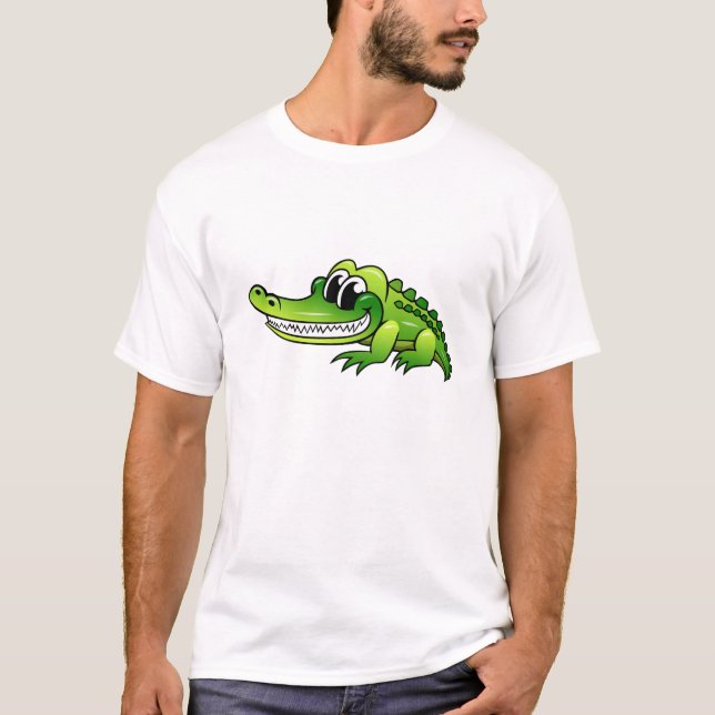 T-shirts Crocodilo dos desenhos animados (Frente)