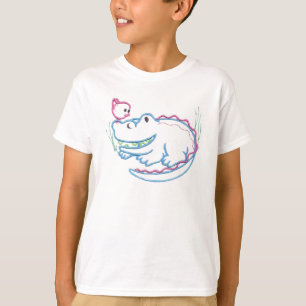 T-shirts Crocodilo e pássaro felizes