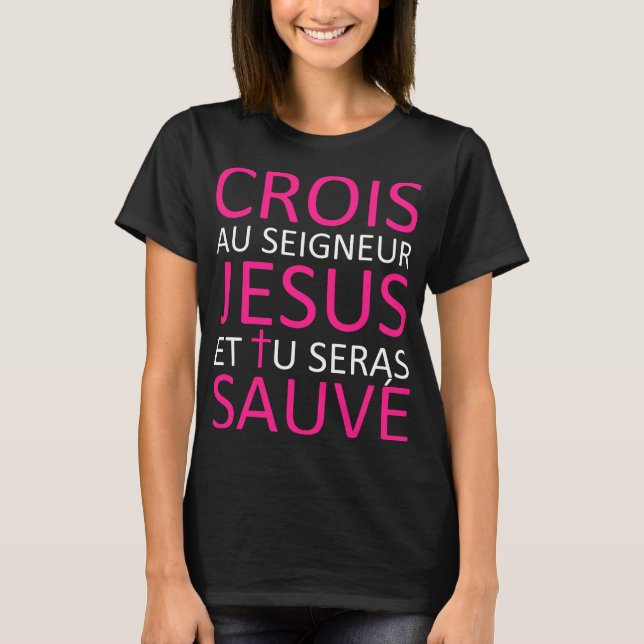 T-shirts CroisJésusSauve (Frente)