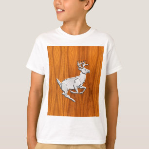 T-shirts Cromo de prata como cervos Running no impressão