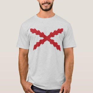 T-shirts Cruz da bandeira de Borgonha