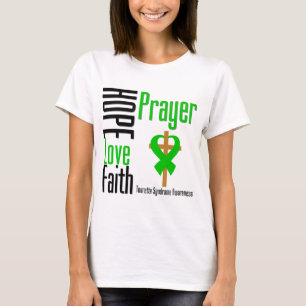 T-shirts Cruz da oração da fé do amor da esperança da