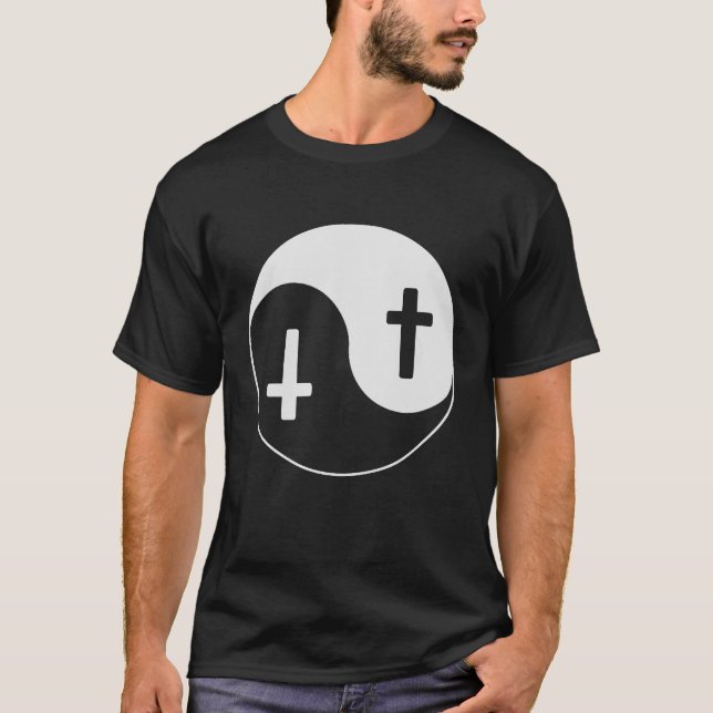 T-shirts Cruz de Yin Yang (Frente)