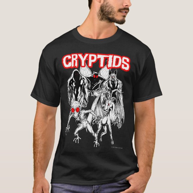 T-shirts Cryptids (Frente)