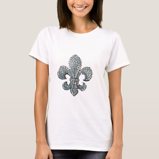 T-SHIRTS CRYSTAL FLEUR DE LIS (Frente)