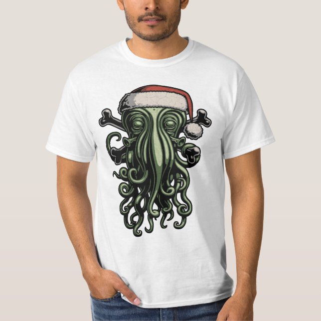 T-shirts Cthulhu Claus (Frente)