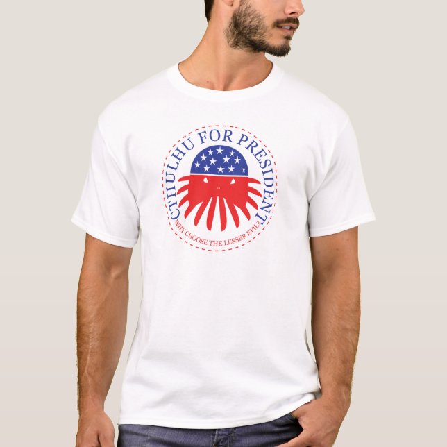 T-SHIRTS CTHULHU PARA O PRESIDENTE (Frente)