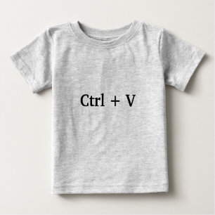 T-shirts Ctrl + V - colar - (Copiar e Colar) Excelente para