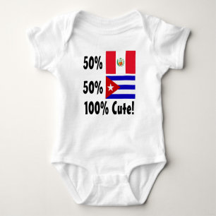 T-shirts Cubano 100% dos Peruvian 50% de 50% bonito
