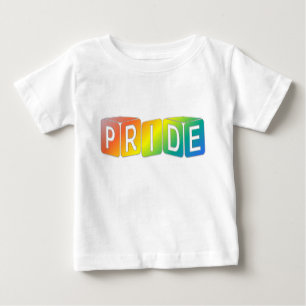 T-shirts Cubos de jogo Desenho Arco-íris Orgulho