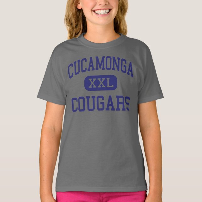 T-shirts Cucamonga Cougars Rancho Médio Cucamonga (Frente)