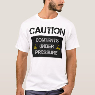 T-shirts Cuidado - índices sob a pressão