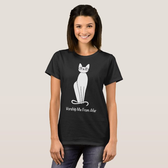 T-shirts Culto-me do Afar Cat (Frente Completa)