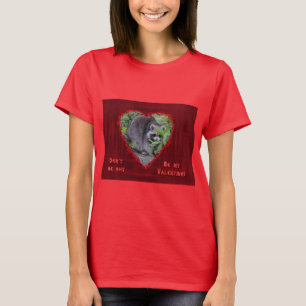 T-shirts Cumprimento do dia dos namorados - guaxinim tímid