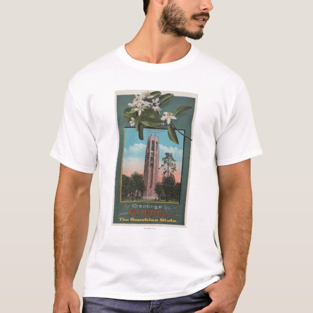 T-shirts Cumprimentos de Florida & de imagem do canto (Frente)