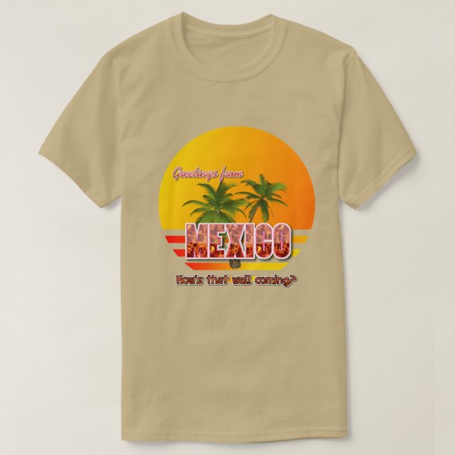 T-shirts Cumprimentos de México (Frente do Design)