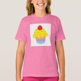 T-shirts Cupcake arco-íris