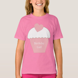 T-shirts Cupcake cor-de-rosa
