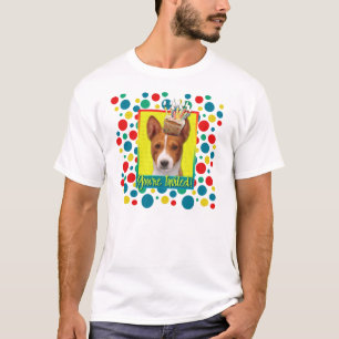 T-shirts Cupcake do convite - Basenji
