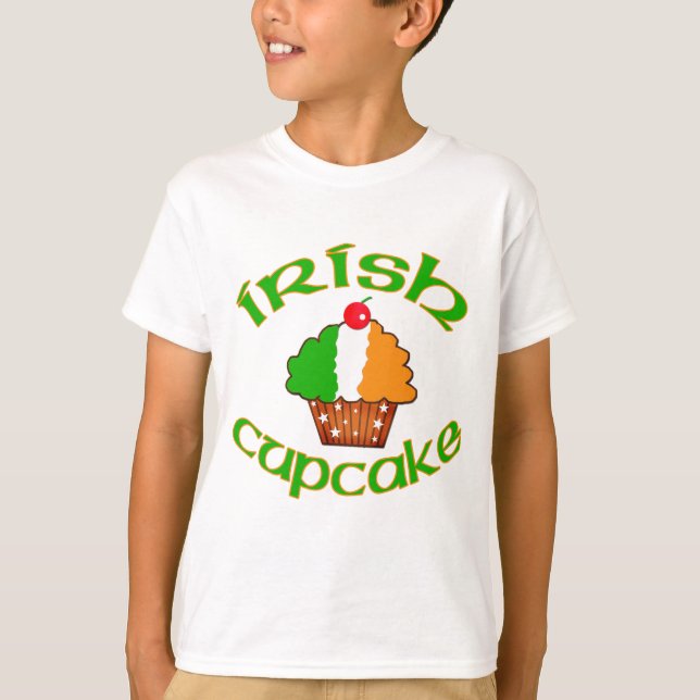 T-shirts Cupcake irlandês (Frente)