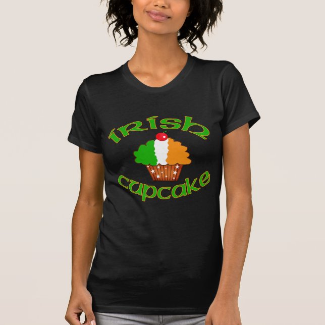 T-shirts Cupcake irlandês (Frente)