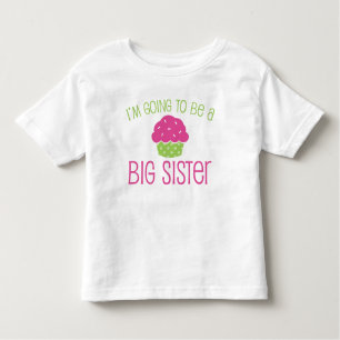 T-shirts Cupcake Irmã Grande para Ser