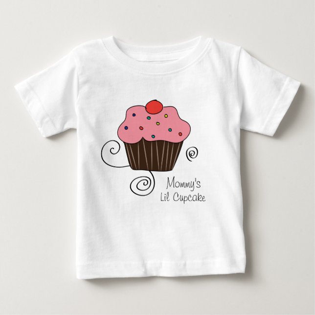 T-shirts Cupcake mamãe (Frente)