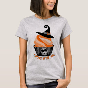 T-shirts Cupcake no forno, shir da maternidade do Dia das