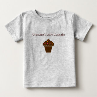 T-shirts "Cupcake Pequeno da Vovó" - roupa adorável para be