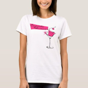 T-shirts Cupcakes e Martinis no rosa quente